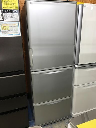 【FU842】★シャープ  SHARP  冷蔵庫  SJ-W354H-S  2021年式  容量350L  どっちでもドア  大家族 大容量  ファミリータイプ キッチン家電 クリーニング済 堺市 深井 【ジャングルジャングル深井店】