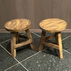 木製レトロ椅子　2セット