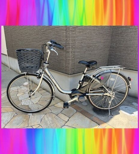 美車大容量8.9Ah！デジタル液晶！Panasonic　ビビ　26インチ　電動自転車　電動アシスト自転車  50131