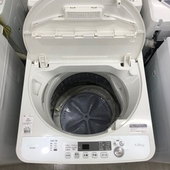 安心の6ヶ月保証付き！SHARP全自動洗濯機4.5kg2018年製【トレファク堺福田店】