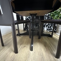 ベストオファー✅イケア伸長式テーブル／4点チェアーセット🪑