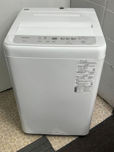 動作美品　Panasonic パナソニック 全自動洗濯機 5.0kg　２０２０年製 ビッグウェーブ洗浄 NA-F50B14 2021年製 直接引取OK