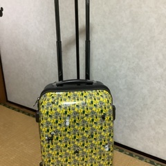 ムーミン柄のスーツケースです。