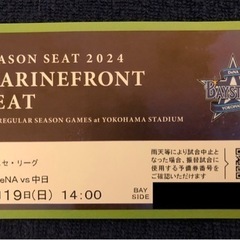 横浜DeNAベイスターズ　観戦チケット　2024/5/19 ①