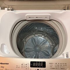 洗濯機　ハイセンス　HW-DG75A　インバータ式　2021年製　7.5 kg