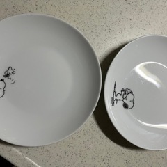 スヌーピー皿2枚