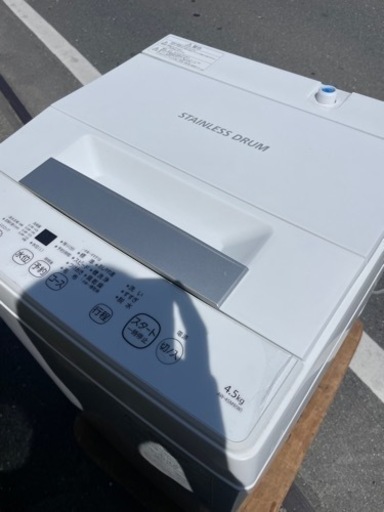 2021年製　TOSHIBA洗濯機4.5キロ