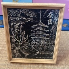 奈良の鹿の写真たて