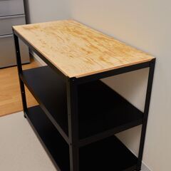 IKEA ブロー 作業台、黒松合板