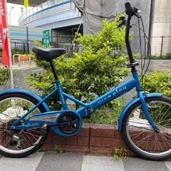 🔵中古車🔵　SHIMANO/外装6段変速　折畳自転車　20インチ...