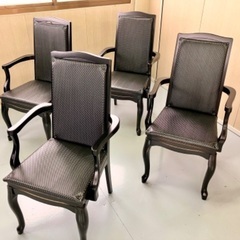 輸入家具　椅子　4脚セット　高級　新品