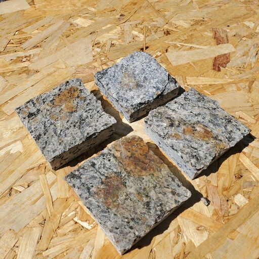 土日引き取り対応可 天然灰御影石 カナダ産 カレドニア 1360枚 ピンコロ DIYで庭を豪華に - ガーデニング