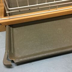 A1494　猫ケージ　キャットケージ　2段　木製フレーム　ペット　棚板付き　猫ゲージ