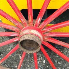 消防 鉄 車輪　骨董品