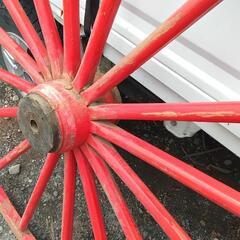 消防 鉄 車輪　骨董品