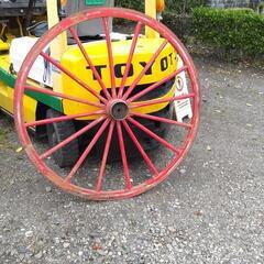 消防 鉄 車輪　骨董品