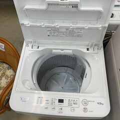 洗濯機　No.12164　ヤマダ　2021年製　4.5kg　YWM-T45H1　【リサイクルショップどりーむ荒田店】