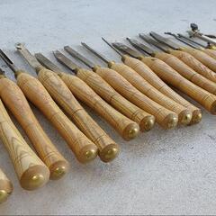 木工 DIY 旋盤用品 彫刻刀 ロバートソービー 18本セット