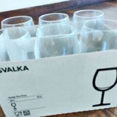 IKEAのワイングラス。