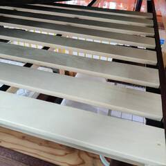 【愛品倶楽部柏店】 セミダブルベッド 「F:アイリス 棚付き」「M:フランスベッド マルチラススーパーハード」