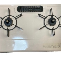 RINNAIガステーブルコンロ 水なし片面焼きグリル[左強火] パステル 
