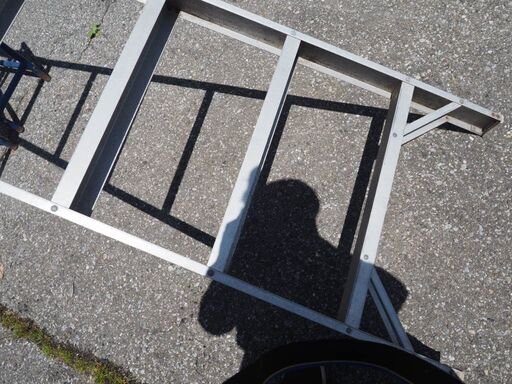 スライド式、アルミ、はしご、便利です、全長417センチ