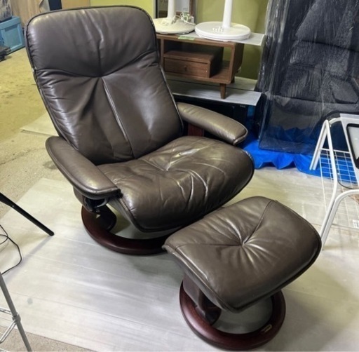 EKORNES/エコーネス/本革/Consul/コンサル/リクライニングチェア/オットマン付き　ストレスレスチェア