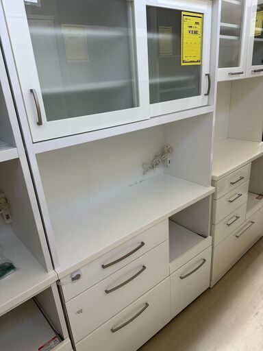 ジモティ来店特価!!　食器棚　ニトリ　ホワイト　　J-0538