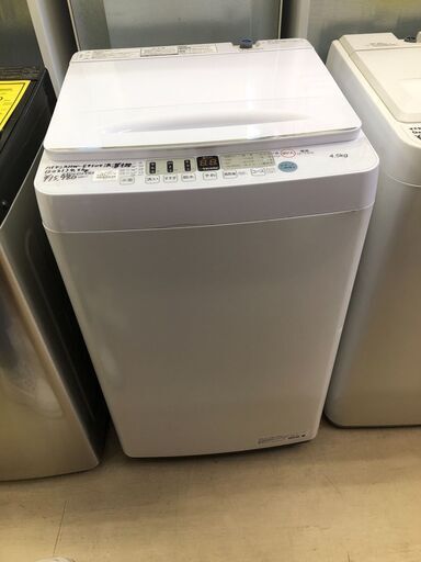 値下げしました！ ハイセンス  Hisense 4.5kg 全自動洗濯機 オリジナル HW-E4504 ホワイト 2021年製　真下排水 予約機能 スリム 風乾燥 強力洗浄  1人暮らし 2人暮らし コンパクト クリーニング済 堺市 石津【ジャングルジャングルサカイ石津店】