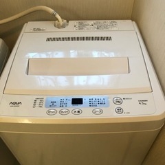 美品AQUA全自動洗濯機