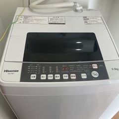 2020年　ハイセンス　5.5kg 縦型洗濯機　HW-T55C