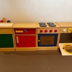 おもちゃ 木製キッチン　おままごと