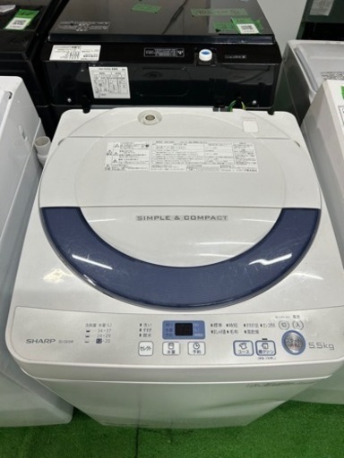 早い者勝ち大セール‼️‼️＋ご来店時、ガン×2お値引き‼️SHARP(シャープ) 2016年製 5.5kg 洗濯機