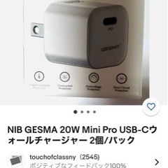 NIB GESMA 20W mini Pro USB-C ウォー...