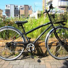 中古自転車 REGAFFINO 実用 自転車 6段ギア 27イン...