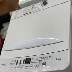 送料・設置込み可　洗濯機　5.5kg  Hisense 2020年
