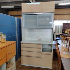 【愛品倶楽部柏店】高橋木工 2枚スライド扉 キッチンボード シェモア120