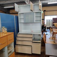 【愛品倶楽部柏店】高橋木工 2枚スライド扉 キッチンボード シェモア120