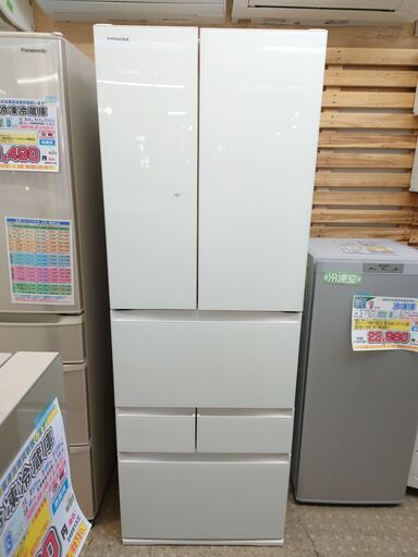 安心の除菌洗浄済東芝 6ドア冷蔵庫 GR-S510FK 2021年製 保証有り【愛千143】