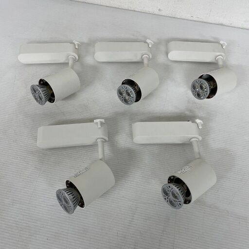 【National】 ナショナル 白熱灯照明器具 配線ダクト用スポットライト ライト NL02436W 2007年製 5個セット J0034
