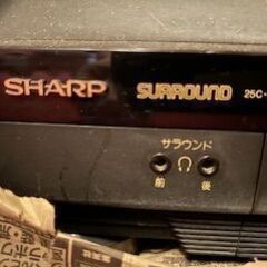 【無料
】シャープ　ブラウン管テレビ　２５型