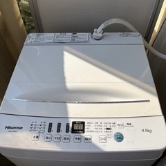 受け渡し決定  2020年製 Hisense 洗濯機 4.5kg