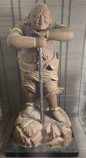 『制多迦童子』木彫り　仏像　八大童子　高さ80cm