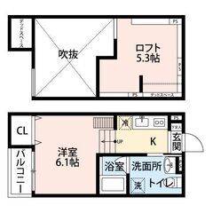 (🚃最寄り駅まで1分,アクセス抜群・ロフト付きだから広々使える🤸‍♂️)ネット無料📶 - 東大阪市