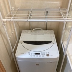 【至急】SHARP　4.5kg洗濯機+ラック