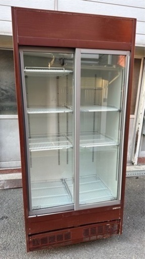 【動確済み】業務用 サンデン リーチイン冷蔵ショーケース TRM-M30X-B 513L 100V 900×650×1900 縦型ショーケース ドリンク 瓶ビール 大阪