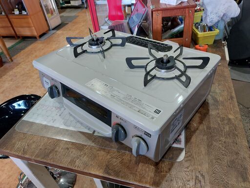 ✨安心の動作保証付✨リンナイ　2020年製　都市ガス用/ガステーブル　KG34NBEL【愛市IFC050786-104】