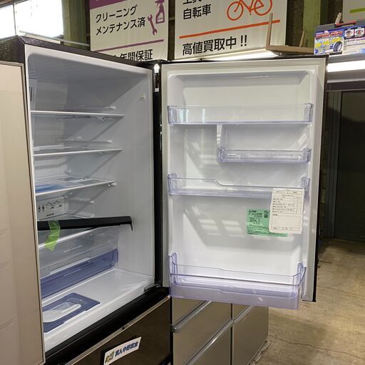 3ドア冷蔵庫 365L 三菱 2020年 MR-CX37E-BR - 冷蔵庫