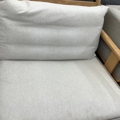 ACTUS 5人掛けソファー オーク材×布 LODGE ライトグレー　販売中！！