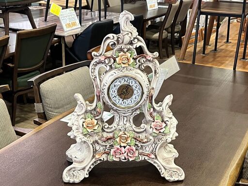 【愛品館 市原店】Capodimonte カポディモンテ 置時計